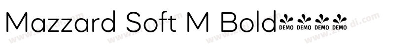 Mazzard Soft M Bold字体转换